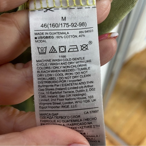 Ladies M tie dyed tee ice dyed fall colors green brown gold earth tones leaves - Picture 7 of 7